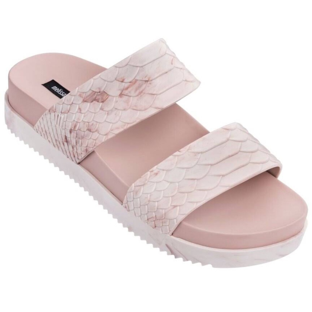 Melissa Cosmic Python Embossed Print Slide Sandal